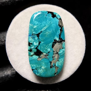 Cloud Mountain-turkoois, kussencabochon, 27 x 16 x 6 mm, 17 CTS, prachtige cabochon, #17005