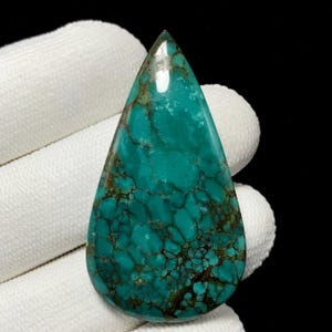 Red River Turquoise, Pear Cabochon,  46x26x6 MM, 50 CTS, Beautiful Cabochon,#19108