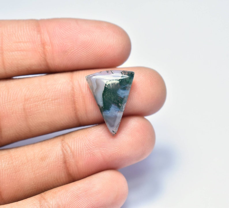 19x13x5 7 CTS Green Moss Agate Beautiful Cabochon MM Freeform Cabochon #947