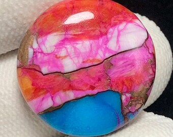 Pink Mohave Türkis, runder Cabochon, 22x5 MM, 21 CTS, schöner Cabochon. #10188