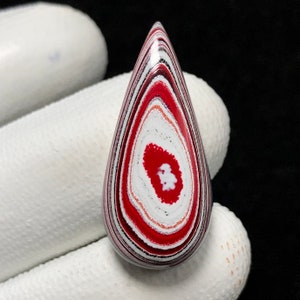 Fordite, Pear Cabochon, 31x14x7 MM, 11 CTS, Beautiful Cabochon, #12051