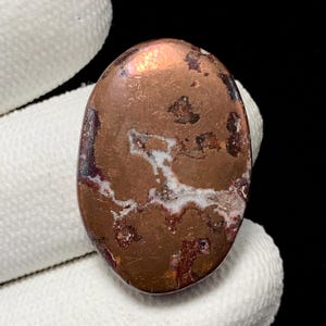 Native Copper Dolomite AKA Dolostone , Oval Cabochon, 27x19x5 MM, 55 CTS, Beautiful Cabochon, #18024