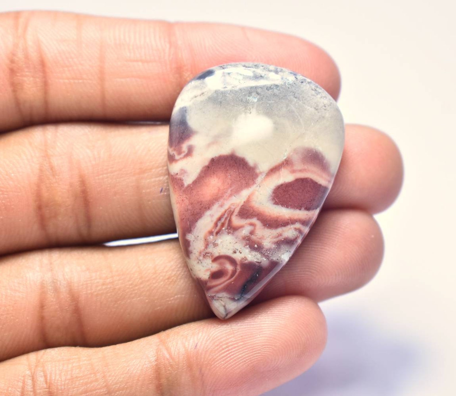 Porcelain Jasper Scifi Jasper Pear Cabochon 39x26x6 MM 48 Etsy