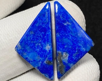 Lazuriet Hayune-paar, vrije vorm cabochon, 24 x 12 x 4 mm, 15 CTS, prachtige cabochon, #12709