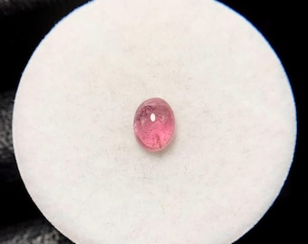 Pink Tourmaline, Oval Cabochon, 7x5x3 MM, 1 CTS, Beautiful Cabochon,#19299
