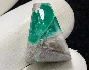Natural Clay Canyon Variscite , Freeform Cabochon, 20x15x8 MM, 18 CTS, Beautiful Cabochon, #14088