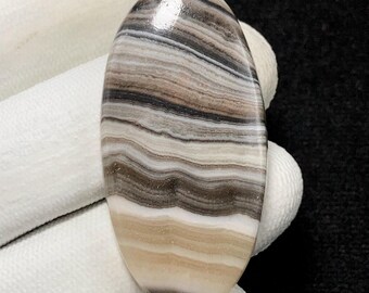 Natural Phantom Calcite, Oval Cabochon, 45x23x5 MM, 48 CTS,Beautiful Cabochon,#13635