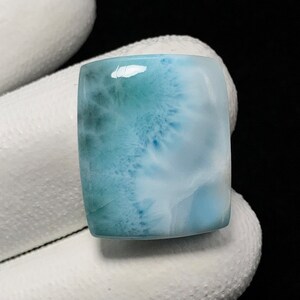 天然ラリマー、クッション カボション、21 x 17 x 6 MM、26 CTS、美しいカボション。#11571