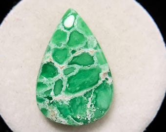 Spider Web Utah Variscite , Pear Cabochon, 15x10x3 MM, 3 CTS, Beautiful Cabochon, #14174