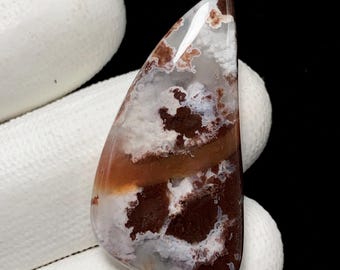 Calcedonia Boulder Aqua, cabujón de forma libre, 36 x 19 x 5 mm, 27 quilates, hermoso cabujón, n.° 18085