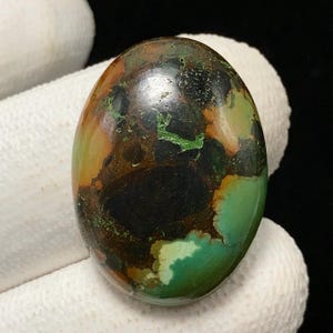 Battle Mountain Turquoise, Oval Cabochon, 25x18x4 MM, 23 CTS, Beautiful Cabochon,#17928
