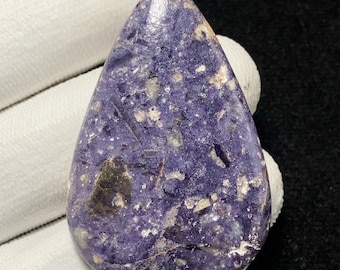 Purple Morado Opal , Pear Cabochon, 28x11x6 MM, 76 CTS, Beautiful Cabochons,8075