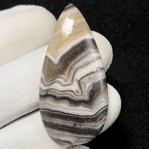 Natural Phantom Calcite, Pear Cabochon, 46x23x5 MM, 41 CTS,Beautiful Cabochon,#13636