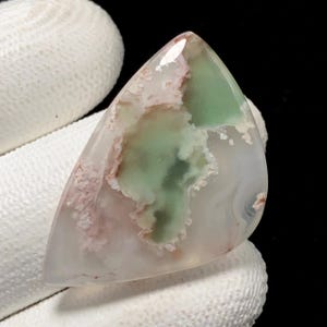 Aqua Chalcedony, Freeform Cabochon, 34x23x5 MM, 27 CTS,Beautiful Cabochon,#18302