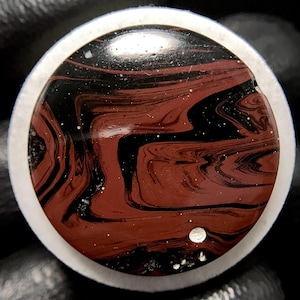 Leland Blue Stone , Sieber Agate , Round Cabochon, 29x5 MM, 39 CTS,Beautiful Cabochon,#19214