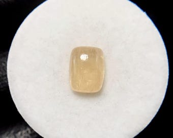 Yellow Tourmaline, Cushion Cabochon, 10x8x4 MM, 3 CTS, Beautiful Cabochon,#19303