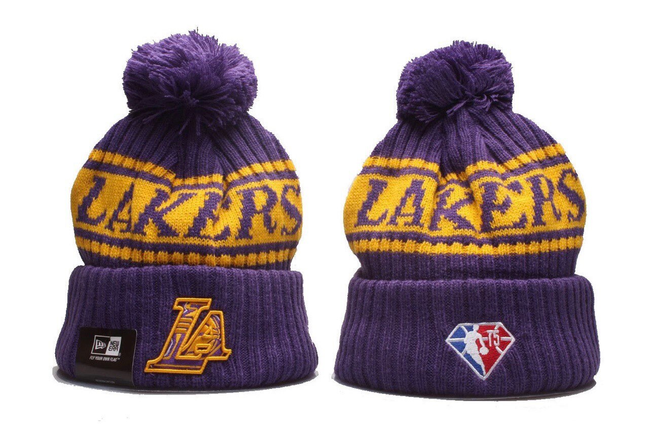LA Lakers Winter Beanie | Etsy