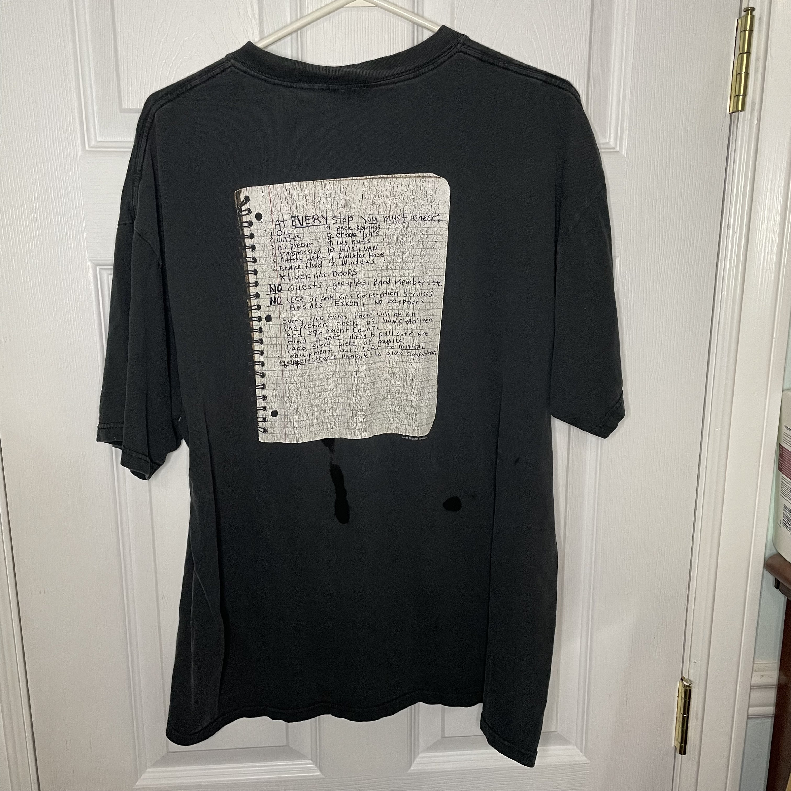 Vintage Nirvana 2003 Double Face Ghost Notebook Tour 100