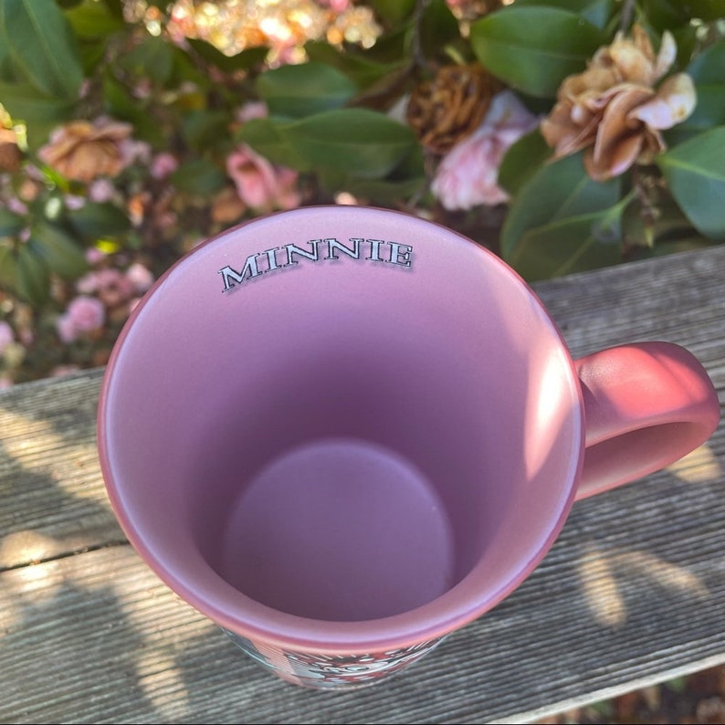 Disney Minnie Mouse Taza rosa oficial de Disneyland imagen 5