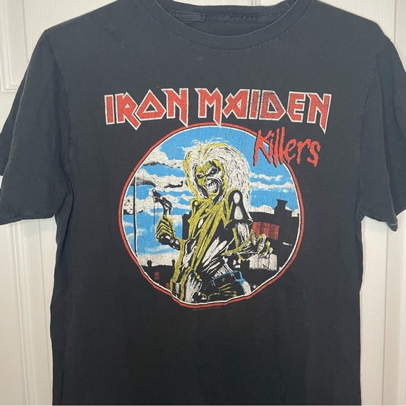 Iron Maiden Killers 80s Vintage Tour Band T shirt… - image 2
