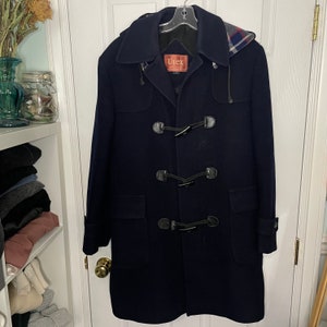 ジャケット・アウター 1950's Vintage  Navy Duffle Coat 1950s Lodenfrey Navy Blue Duffle Coat With Wooden Toggle