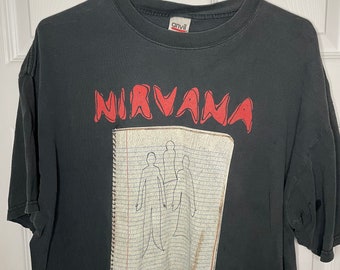 Vintage Nirvana 2003 Double Face Ghost Notebook Tour 100
