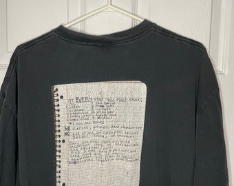NIRVANA 2003年 GHOST NOTE Tシャツ ゴーストノート Nirvana Ghost Notebook 2003 Tour Shirt Double-Sided Size M