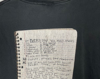 Vintage Nirvana 2003 Double Face Ghost Notebook Tour 100 Vintage Nirvana 2003 Double Face Ghost Notebook Tour 100