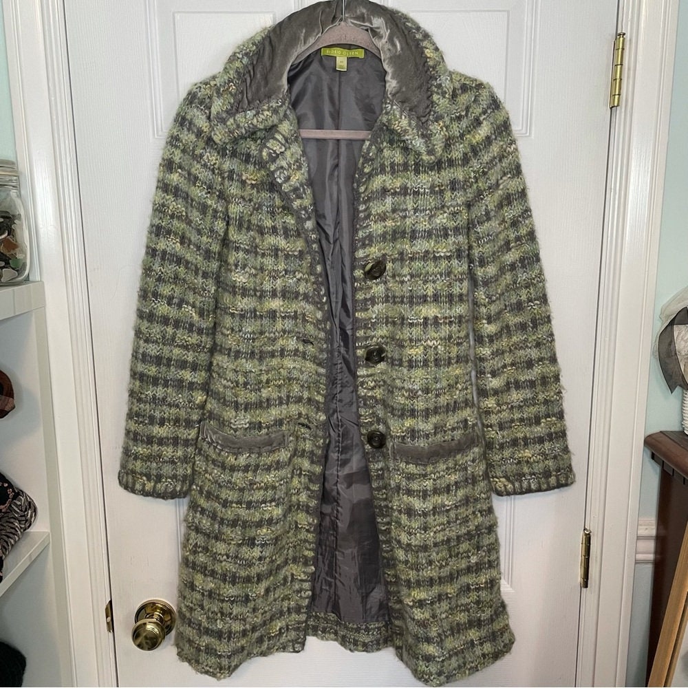 Green plaid hotsell peacoat