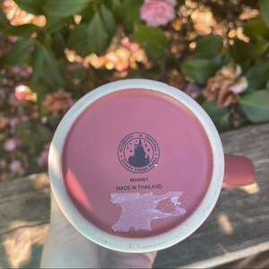 Disney Minnie Mouse Taza rosa oficial de Disneyland imagen 4