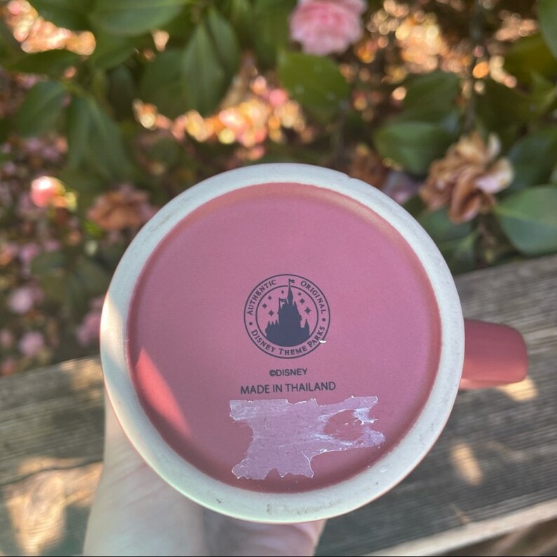 Disney Minnie Mouse Taza rosa oficial de Disneyland imagen 4