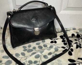 The Trend Vintage Bolso de cuero negro bolso