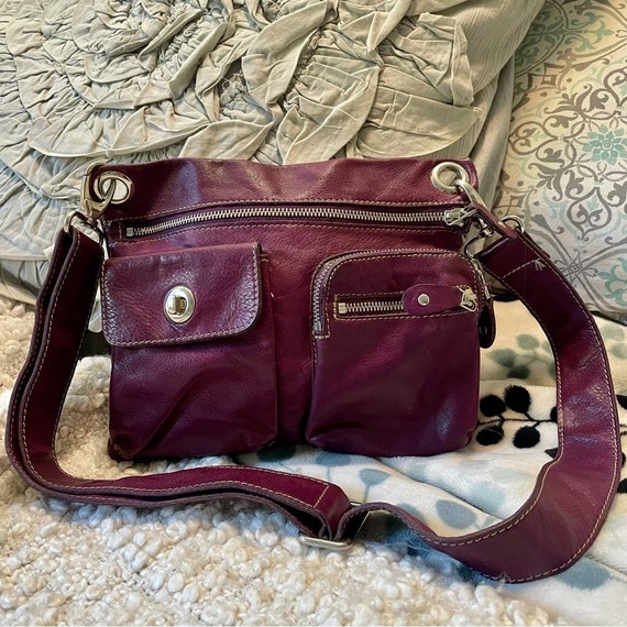 Roots Canada Leather Crossbody, Village Tribe Purse, Deep Red Worn, Soft,  Quality Leather Made in Canada, Long Canvas Like Adjustable Syrap - Etsy