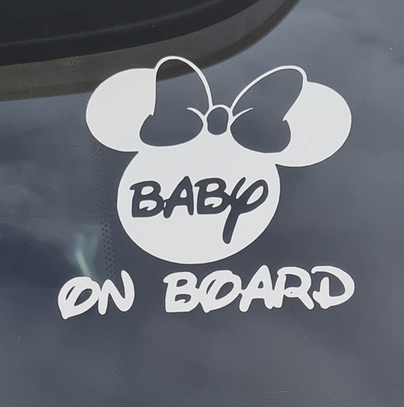 Baby on Board Disney Mickey Ears Decal Sticker