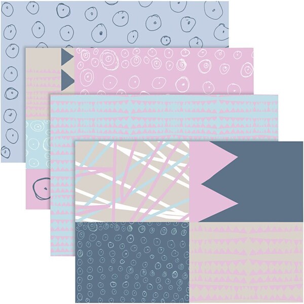 Decopatch Papier Riesenset pastell - 80 Bögen