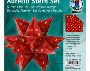 Aurelio Star Set, 33 sheets tracing paper