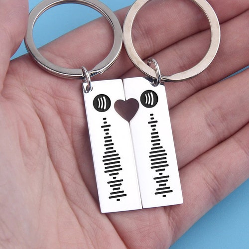 Spotify Code Custom Leather Keychain Song or Playlist Etsy