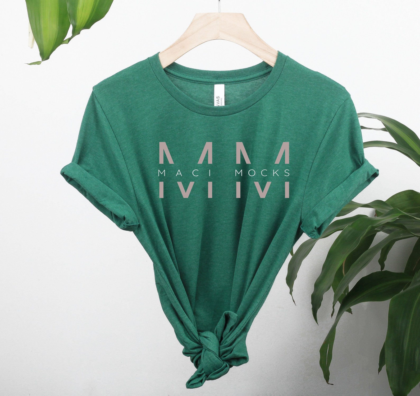 Download Bella Canvas 3001 Mockup Bella Canvas Heather Grass Green ...