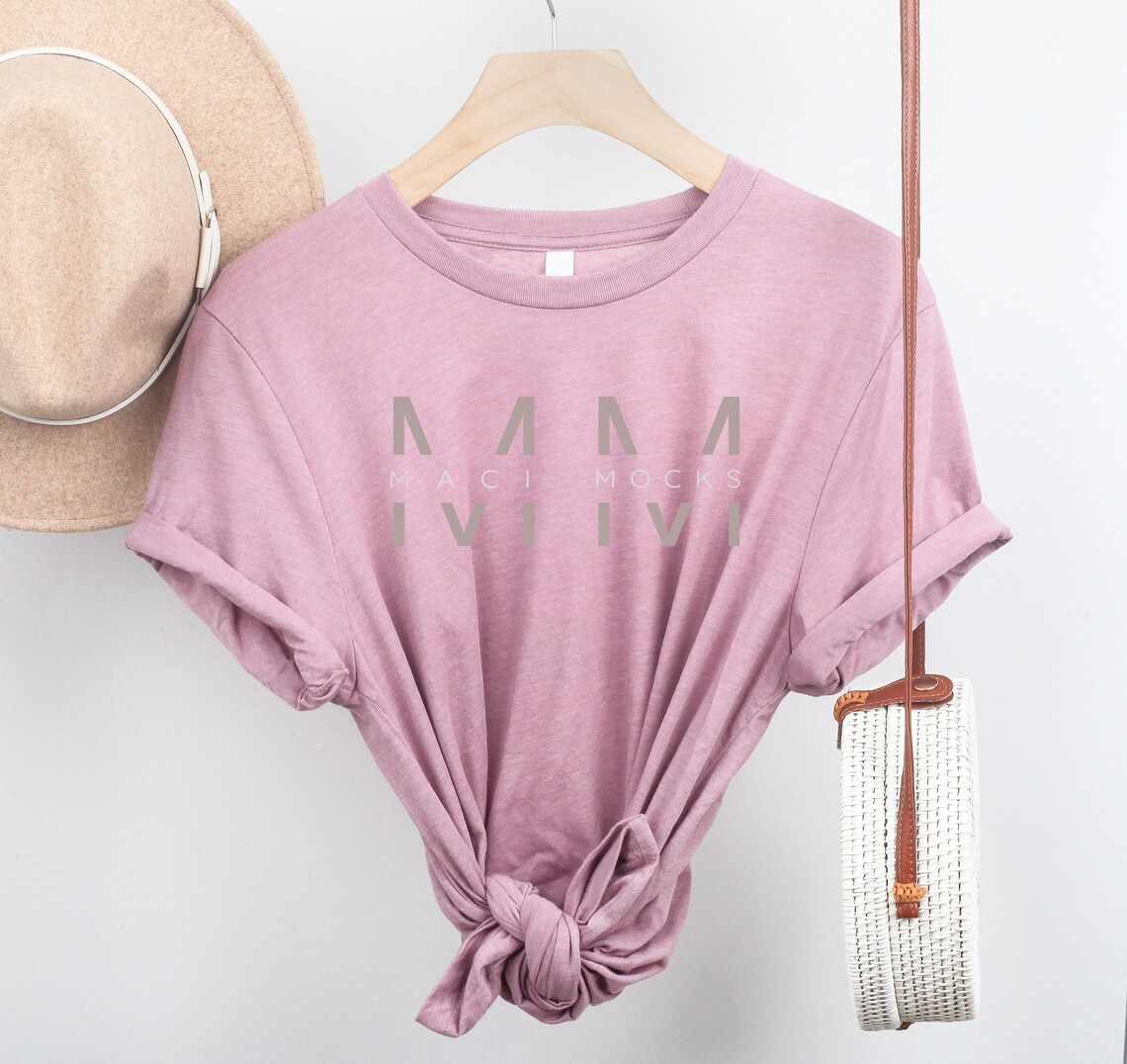 heather orchid bella canvas