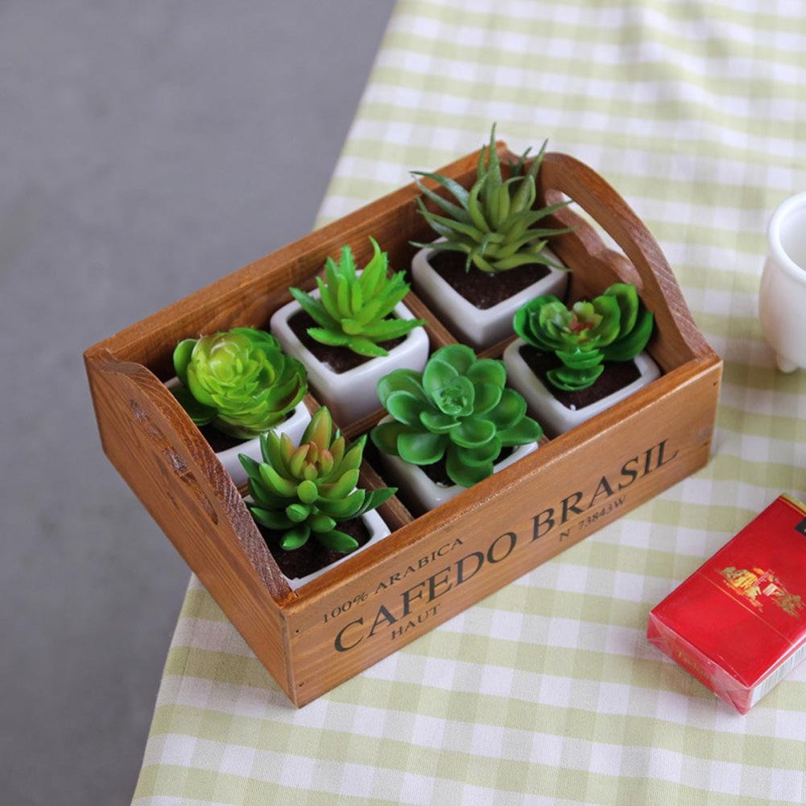 Holz Pflanzer Box für saftige Pflanzen Garten Pflanze Etsy