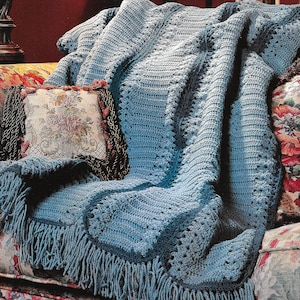 Easy crochet blanket pattern, home decor, housewarming gift, digital pattern, beginner crochet, vintage style.