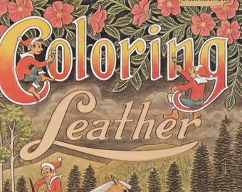 Leatherwork, coloring leather, leather tutorial, learn leather, digital, pdf, instant download