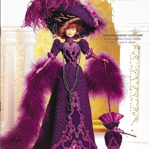 Fashion doll crochet dress pattern, fashion doll clothing, children&#39;s gift, doll dress