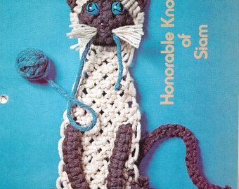 Macrame pattern, macrame cat, macrame wall art, digital, instant download, cat lover gift, PDF, home decor, boho decor.