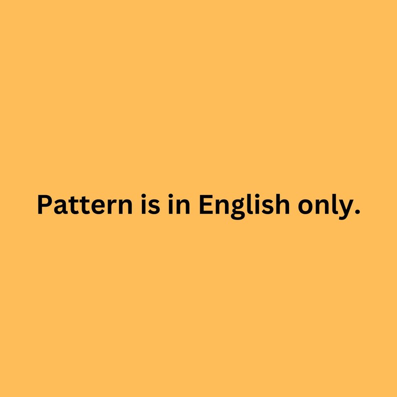 K&ouml;nnte beinhalten: Text auf gelbem Hintergrund, der "Pattern is in English only." lautet.