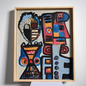 Acrylic abstraction on a painting plate