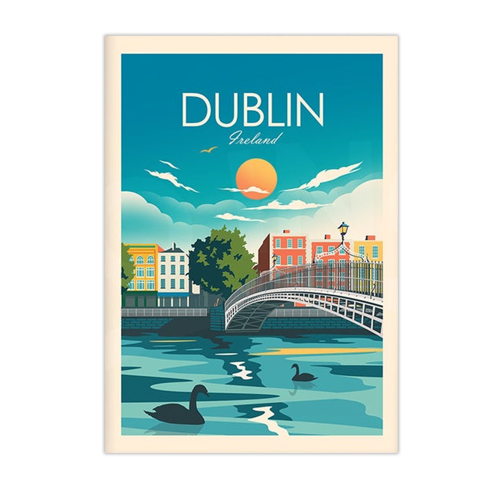 The Ha'penny Bridge Dublin City Irland Poster Print Ha Etsy