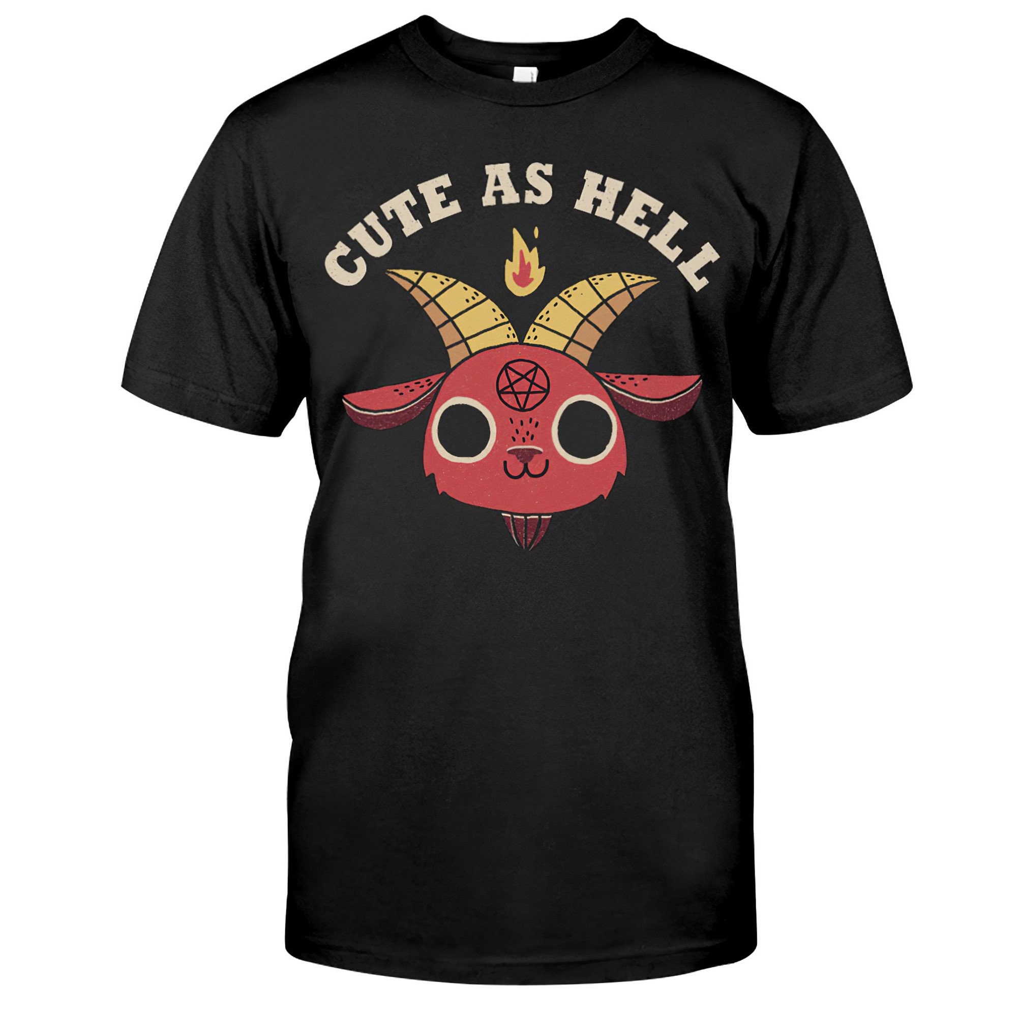 Satan Cute As Hell Shirt Funny Satan Shirt Gift For Men | Etsy