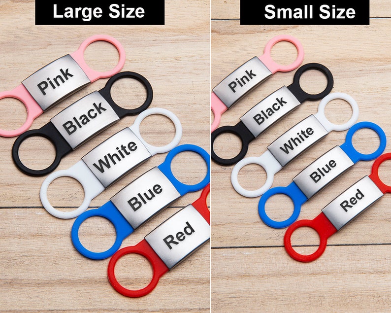 Custom Silicone Slide on Dog ID Tag Silent Dog Tag Etsy