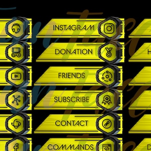 CyborgPunk | 20x Stream Panels